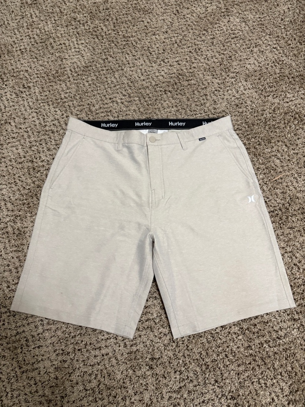 Hurley Men's Light Cream/Tan Hybrid Shorts